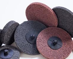 unitized wheels are a combination of several layers of non-woven abrasive material compressed and impregnated with resin. Other grades, diameters and thicknesses are available.