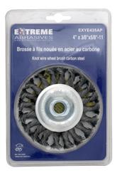 CIRCULAR CRIMPED WIRE WHEEL BRUSH, CARBON STEEL