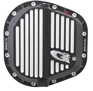 BRUTE DIFFERENTIAL COVERS Made from heat-treated aluminum, G2 s Brute aluminum differential covers have cooling fins that help dissipate the heat from your oil.