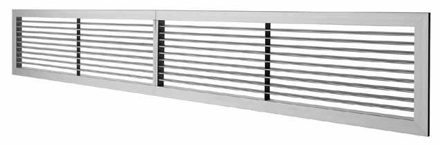 emcoair grids model G311 emcoair supply and exhaust air grid model G311 with adjustable aluminium blades in a natural anodized finish (E6C0). Horizontal, individually adjustable front blades.