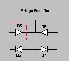 2.4. BUILDING THE CHARGER BOARD 2. Solder the 1N4004 diodes in at D5, D6, D7, and D8. See Figures 2.5 and 2.6 to see the placement of D5.