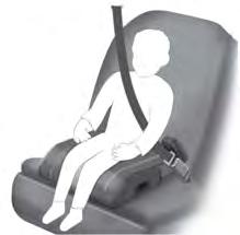 Child Safety E142597 If the booster seat slides on the vehicle seat upon which it is being used, placing a rubberized mesh sold as shelf or carpet liner under the booster seat may improve this