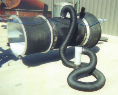 Used in Santa Barbara, California to contain flow while 12 manholes