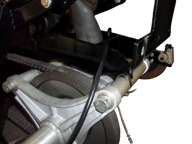Connect Champion brake line to pressure residual valve using a 10mm banjo bolt and two crush washers. Torque both ends to 18 ft-lbs. e. Use brake fluid specified on the master cylinder and bleed rear brake system.
