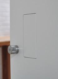 The system integrates door handle and magnetic lock in one box. RocYork No-Ha 2.