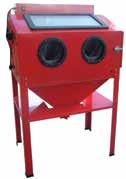 96 Vertical Abrasive Blast Cabinet Easily Remove Paint, Rust & Oxidation Great For Cleaning Extra Bulky Items Includes 4 Assorted Ceramic Nozzles, Rubber Gloves, Blasting Gun, Dust Collector, Port,
