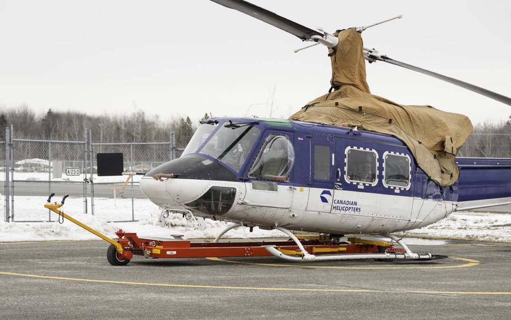FAST & EFFORTLESS HANDLING NO MORE GROUND HANDLING WHEELS! One of the great advantages of the Heli-Carrier is that the helicopter ground handling wheels are no longer needed.