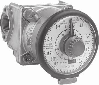 Rotary-piston meter with double-pointer dial The rotary-piston meter 20/08 is a fitted meter for mounting in pipelines.