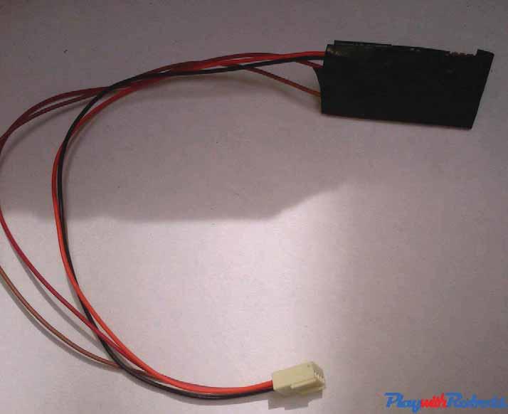 Insulated soldered part sensor covering Second part consist of motor driver circuit and