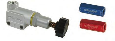 residual pressure valve is used to maintain pressure in rear drum brake lines. 2 lb. is used in some factory caliper applications, such as Vette calipers.