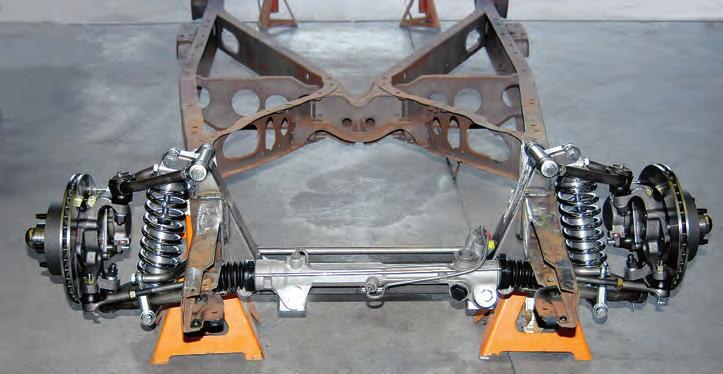 26) The rack-and-pinion unit was reinstalled and then it was tightened with a pair