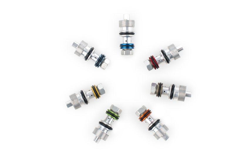 TUNING SYSTEM The seven CTS valves in our range cover all areas of mountain bike use.