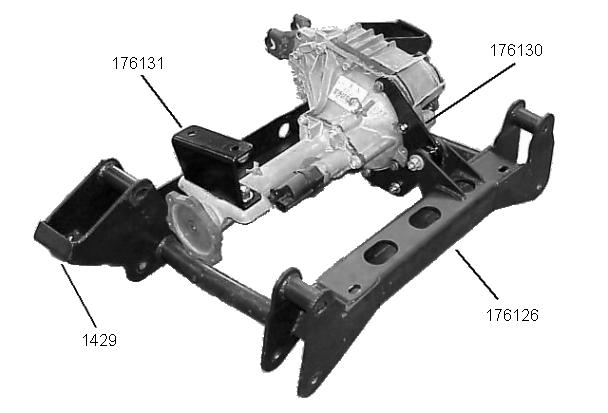 Illustration #9 2) Install bushings 520041 into differential support bracket 176130.