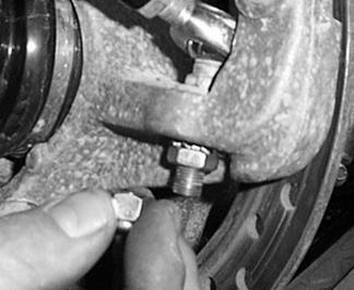 Connect the brake caliper to the hub