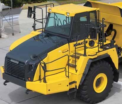A RTICULATED D UMP T RUCK SAFETY FEATURES Komatsu Traction Control System (KTCS) Komatsu has developed various shoe/wheel slip control