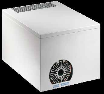 Top-mounted cooling units W Specification: Housing material: steel sheet/stainless steel Color: RAL 735 Refrigerant: R134a Protection degree: Cabinet air circuit: IP54 Ambient air circuit: IP24