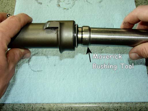 4.3.7. Once in place, the Bushing will need to be sized with the Maverick Bushing Tool.