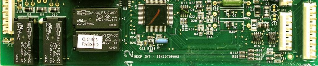 Main Electronic Board AC AC Relays DC The main board outputs both AC and DC voltages to the refrigerator components.