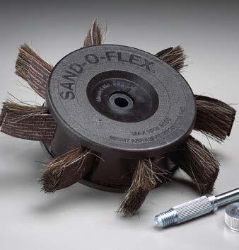 Sand O Flex refills are available both scored (for finer, less aggressive work) and unscored. And, with the use of adapters, Sand-O-Flex wheels will fit most electric bench grinders.