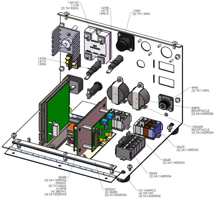 115VAC Controllers (continued) Diagram 3: Chassis, 115VAC Parts shown in Diagram 3: Part No. Description Part No.