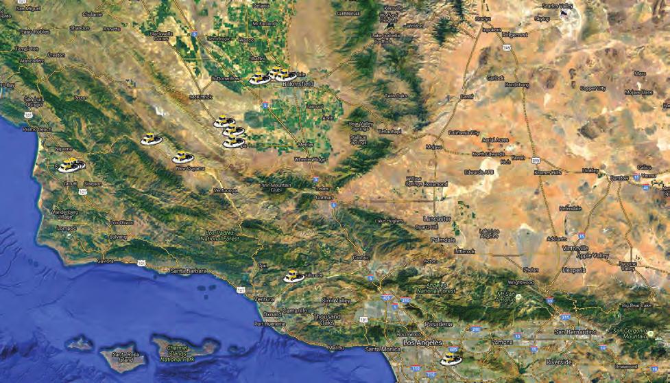Where We Operate KVS s head office is located in Bakersfield with facilities distributed across major centers throughout California.