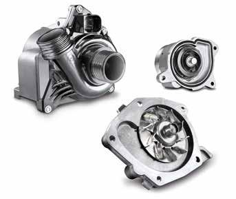 Water pumps Impeller The impeller is designed to ensure that a high level of performance and efficiency is achieved and the risk of air pockets forming in the coolant mixture is reduced.