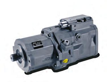 back, failsafe Vmin Pulsation damping Integrated low pressure pump with joint suction port Piloted hydraulically or electro-hydraulically Nominal flow up to 250 l/min