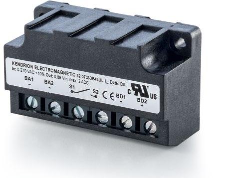 . All types of rectifiers and switches can be combined in one housing unit A wide range of options for installation and connection Application examples For use with brakes from the Slim Line, Compact