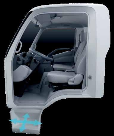 Comfort Accessibility (wide cab) Generously sized