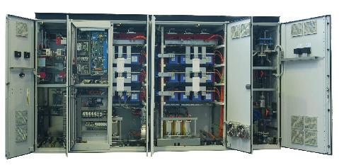 Water cooling to compensate for the room getting warmer (up to 10 MW) Example of a 6 MW drive Continuity of operation Water-cooled system with redundant pump as standard Easy customization of the