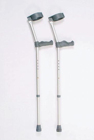 CRUTCHES Available in forearm or underarm types. All crutches are height adjustable For adults and children.