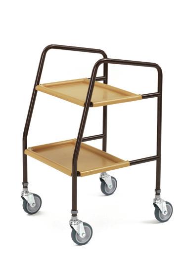 MOBILITY KITCHEN TROLLEY These kitchen trolleys are height adjustable.