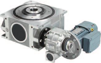 TS Series 200-500 Drehen Compact rotary table Compact precision rotary table Fixed partitioning with dwell periods of 45, 60, 90 and 180 Pre-stressed precision cross roller bearings for high loadings
