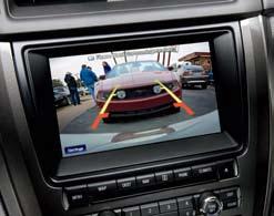 Shift into reverse a full-colour image from the spoilermounted camera appears in your rearview mirror, or on the available navigation screen.