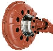 Within the housing there is a suitable torsional coupling (CENTAMAX or CENTAFLEX-R) to dampen the torsional vibration.
