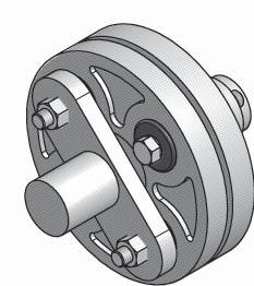 This arrangement loads all bushings in parallel and produces maximum torque capacity and a less resilient coupling. Series Arrangement This arrangement requires an even number of bushings per fl ange.