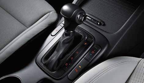 6-speed automatic transmission Fitted with a boot-type TGS knob for a refined and sporty look, the 6-speed automatic