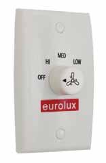 Accessories Fans FAN REMOTE CONTROL AND SENSOR The NEW Eurolux fan remote control and sensor is suitable for use with Eurolux fan models that include a light source.