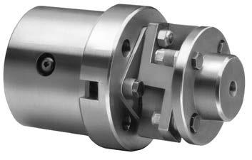 clutch couplings accommodate angular and parallel misalignment, are torsionally stiff and can couple shafts of different sizes.