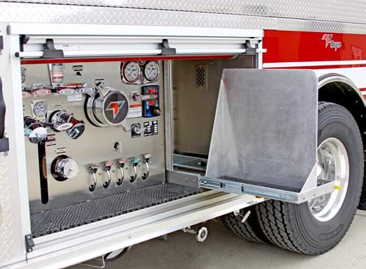 Stainless steel plumbing and additional portable pumps allow for quick and effective response as soon as one of our Tankers arrives at the scene.