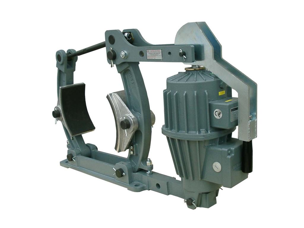 Hand release lever It enables the manual release the brake in power blackout. It is mainly employed to speed up lining replacement or maintenance operations.