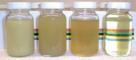 in oil can lead to acidification. Corrosion of surfaces at components can be the result. Due to free water, the oil characteristics change