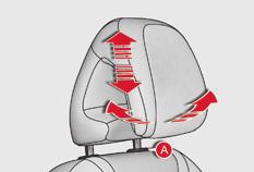 Ease of use and comfort Additional adjustments 3 Head restraint height and angle F To raise a head restraint, pull it upwards.