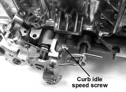 Adjust each idle mixture screw (Figures 9 & 10) 1/8 turn at a time, alternating between each screw.