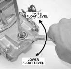 GENERAL GUIDELINES FOR ADJUSTING BRASS AND NITROPHYL FLOATS Two methods of float adjustment are provided for with Holley performance carburetors depending on the style of float bowl and needle and