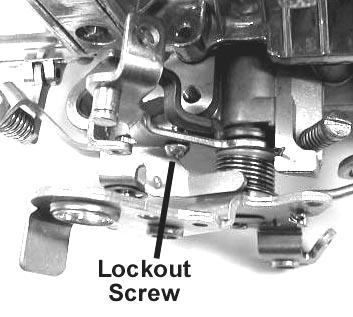 3. Remove the lock out screw from the kickdown lever (Figure 6). Figure 5 Ford applications 4.