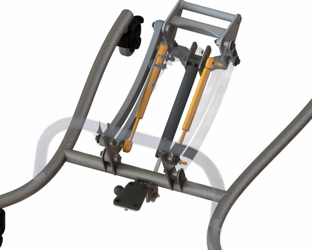 12. Assit Piston Lift Kit (Sold Separately) This accesory can add ~38lbs of additional lift, greatly assisting in the raising of a child over 100lbs.