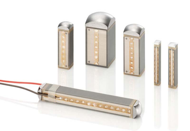 Piezoelectric stack actuators Very high force / size - For example Ø10 mm actuator -> 1 kn - Comparable to hydraulics Very low