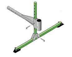 75" (1314.4 mm) 8514461: Vehicle Hitch Mount Sleeve Assembly for a maximum 48 (1219.2 mm) Offset Mast Weight: 62 lbs (28.