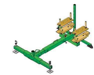 assemblies. Anchoring options include a weight rack for counter balanced applications, and a wheel pad assembly to allow counter balance of the unit with an attendant vehicle.